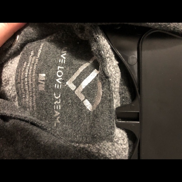 Live Love Dream sequin hoody; size M - Picture 3 of 3